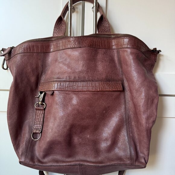 Free People Joey Convertible Leather Bag Backpack - Color: Mochachino - Picture 4 of 5